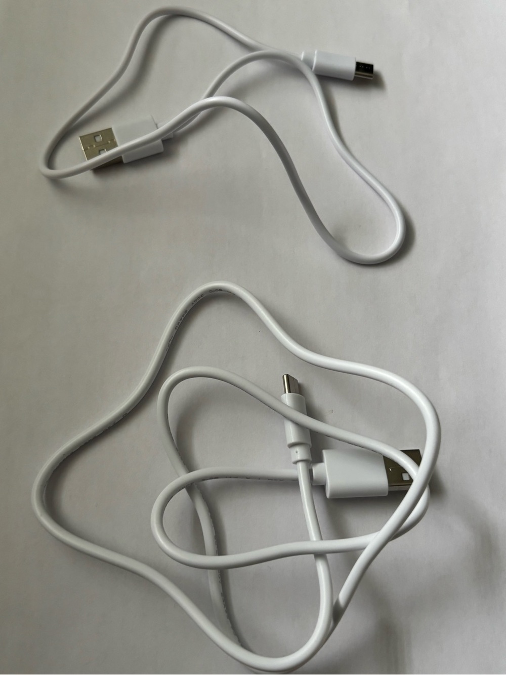 2 USB-USBC charging cords